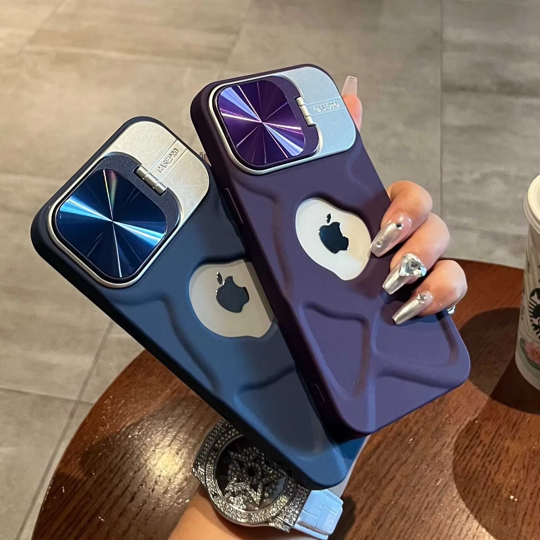 Luxury iPhone Case — Magnetic Magsafe 3D Silicone Cover, Lens Protection, Stand Holder, Anti-Fingerprint, Anti-Scratch, Matte Finish