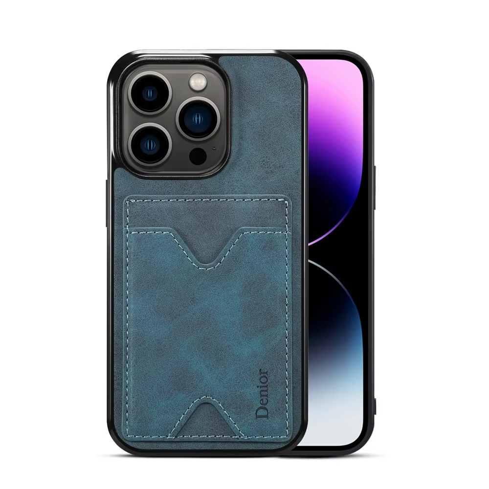 Luxury iPhone Case — Magnetic PU Leather Back Cover with Card Slot, Invisible Stand Holder, Anti-Fingerprint Scratch-Resistant Design