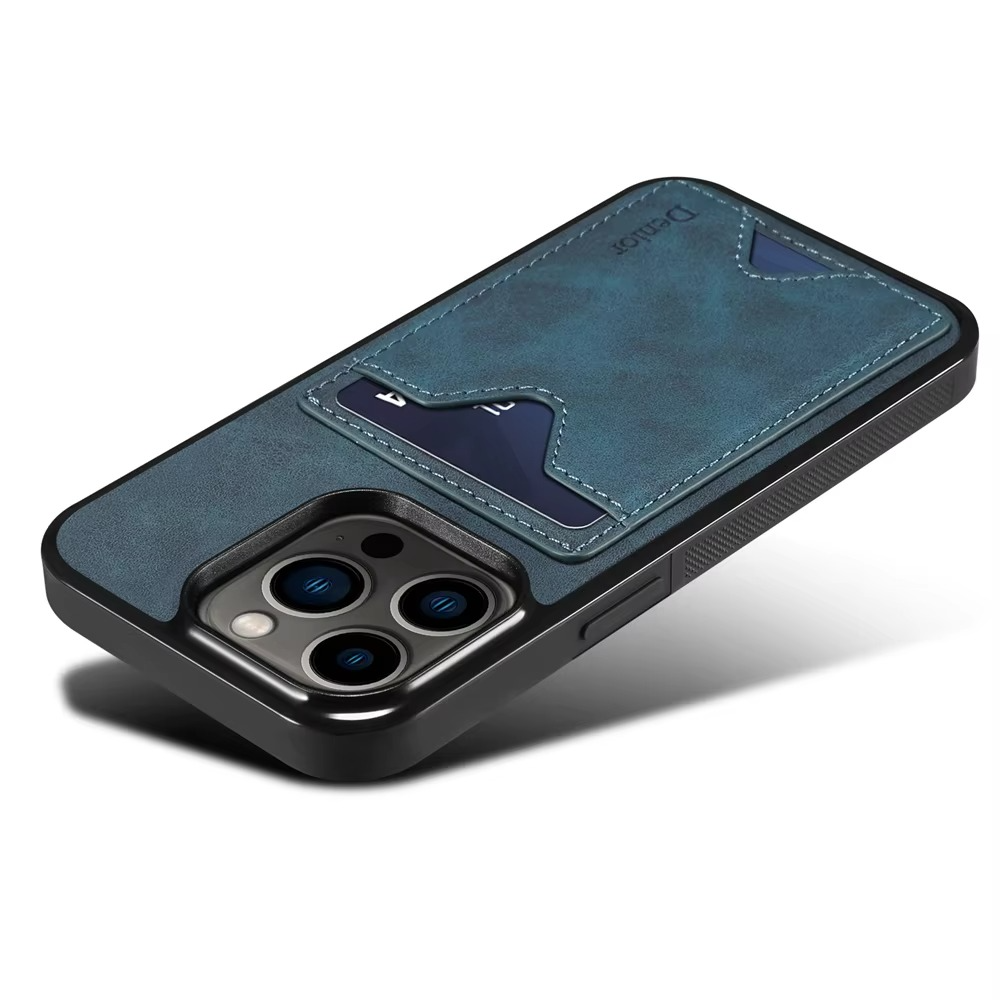 Luxury iPhone Case — Magnetic PU Leather Back Cover with Card Slot, Invisible Stand Holder, Anti-Fingerprint Scratch-Resistant Design