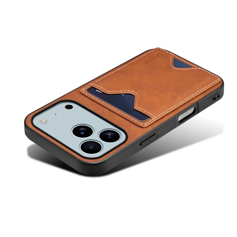Luxury iPhone Case — Magnetic PU Leather Back Cover with Card Slot, Invisible Stand Holder, Anti-Fingerprint Scratch-Resistant Design