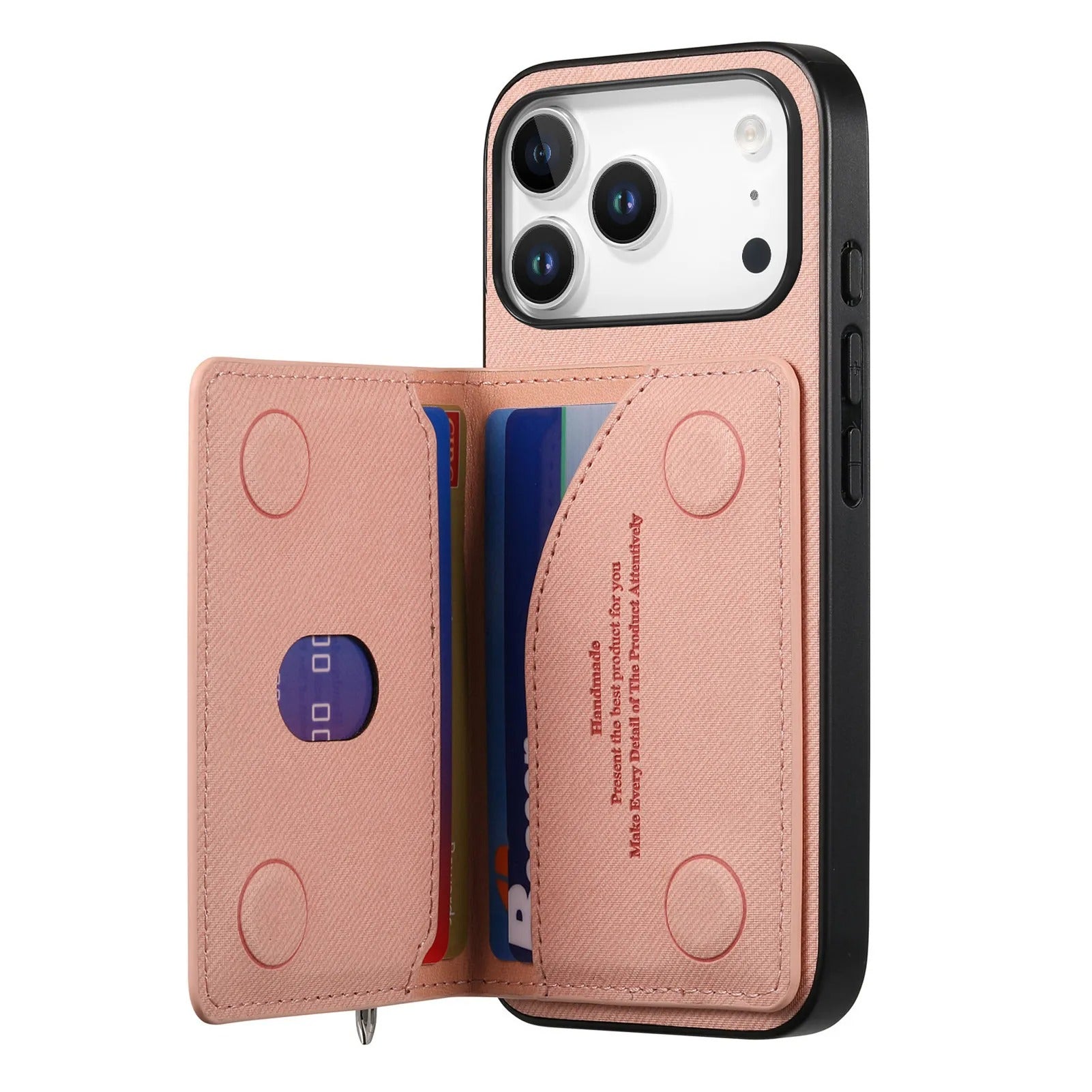 Luxury iPhone Case — Magnetic RFID-Blocking PU Leather Wallet Cover with Zipper Card Holder, Shockproof Anti-Fingerprint Dustproof Design