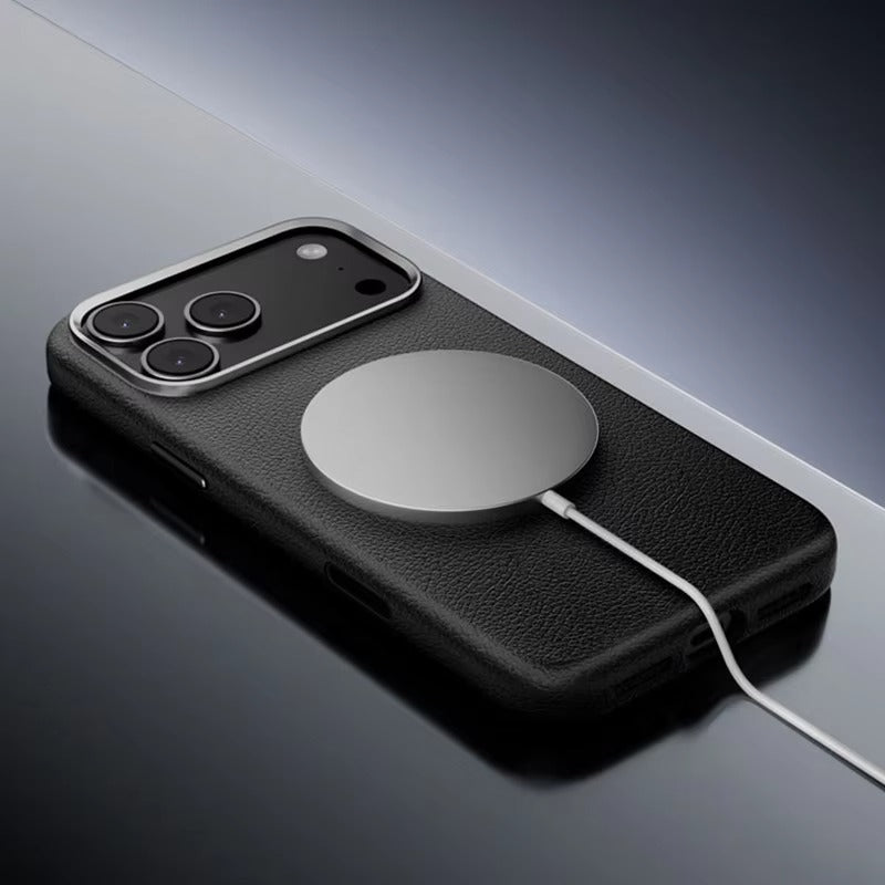 Luxury iPhone Case — Magnetic, Shockproof Leather Cover with MagSafe Wireless Charging Support and Integrated Camera Control Button