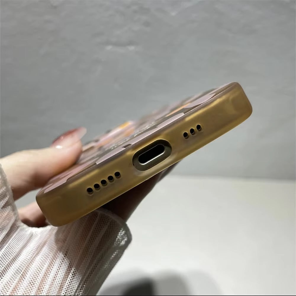 Luxury iPhone Case — Magnetic, Shockproof Matte Silicone Back Cover with Graffiti Art Design, MagSafe Wireless Charging Support and Camera Protection