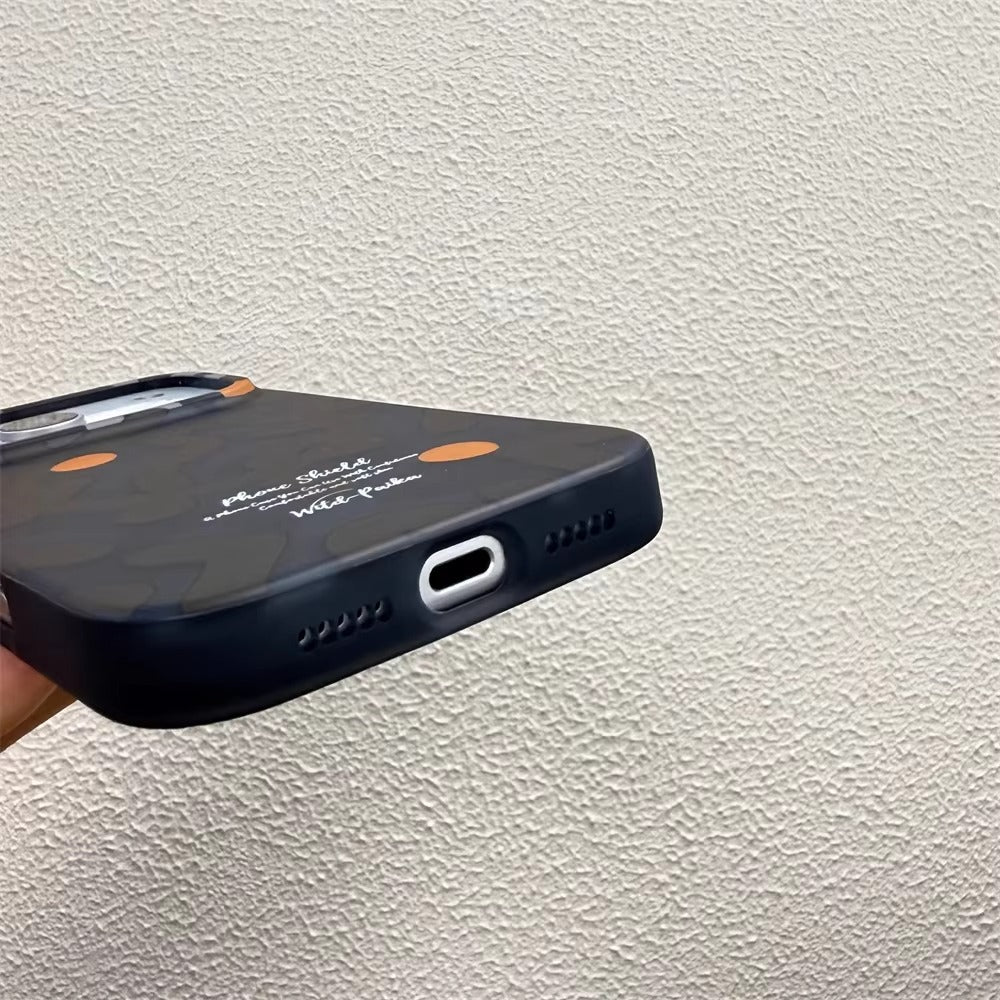 Luxury iPhone Case — Magnetic, Shockproof Matte Silicone Back Cover with Graffiti Art Design, MagSafe Wireless Charging Support and Camera Protection