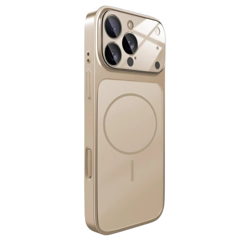 Luxury iPhone Case — Magnetic, Shockproof Nano-Glass Matte Cover with Anti-Fingerprint Armor Design and MagSafe Wireless Charging Support