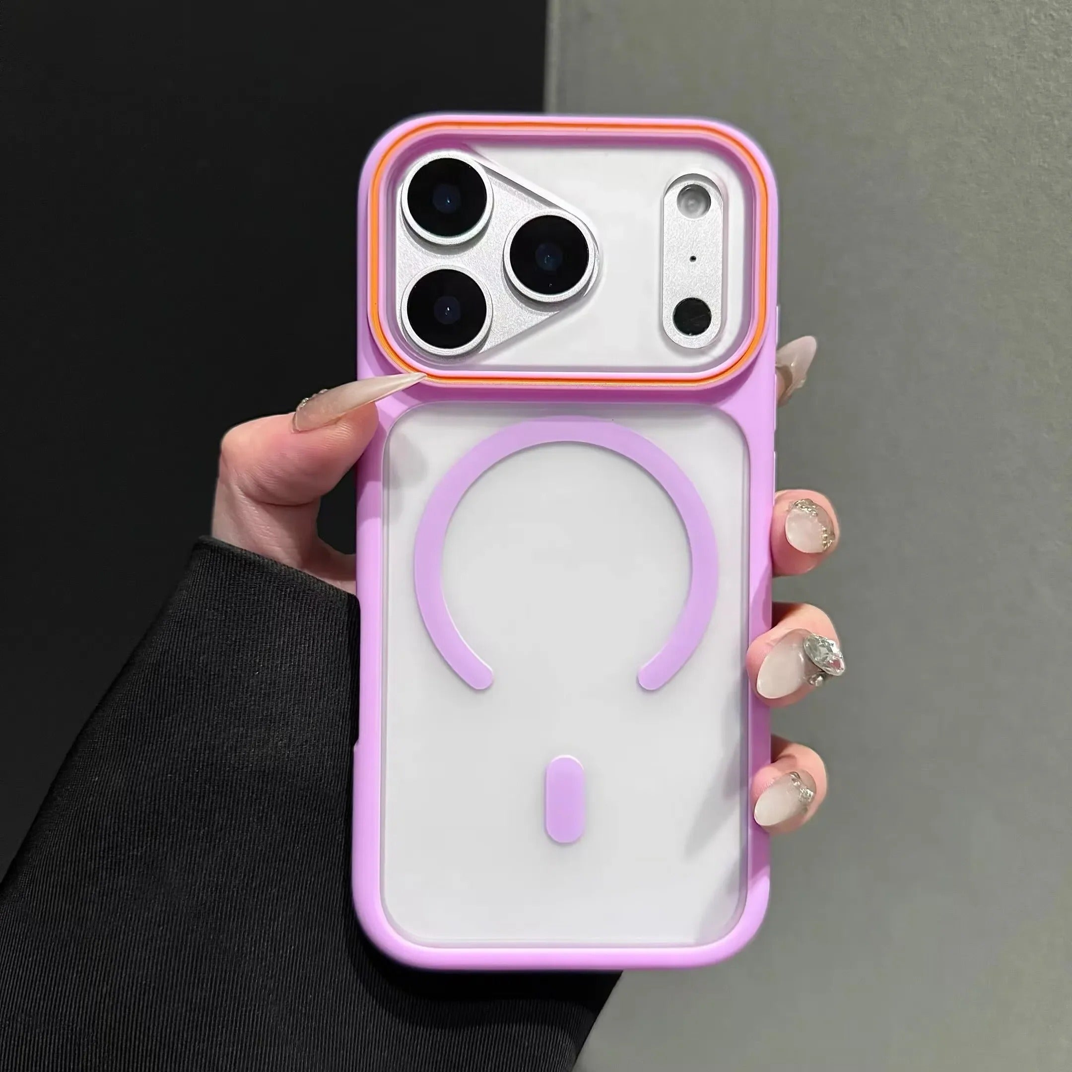 Luxury iPhone Case — Magnetic, Shockproof, Anti-Fingerprint, Anti-Scratch, Dustproof Matte Anti-Glare Translucent Full-Coverage Non-Slip Cover with MagSafe Wireless Charging Support