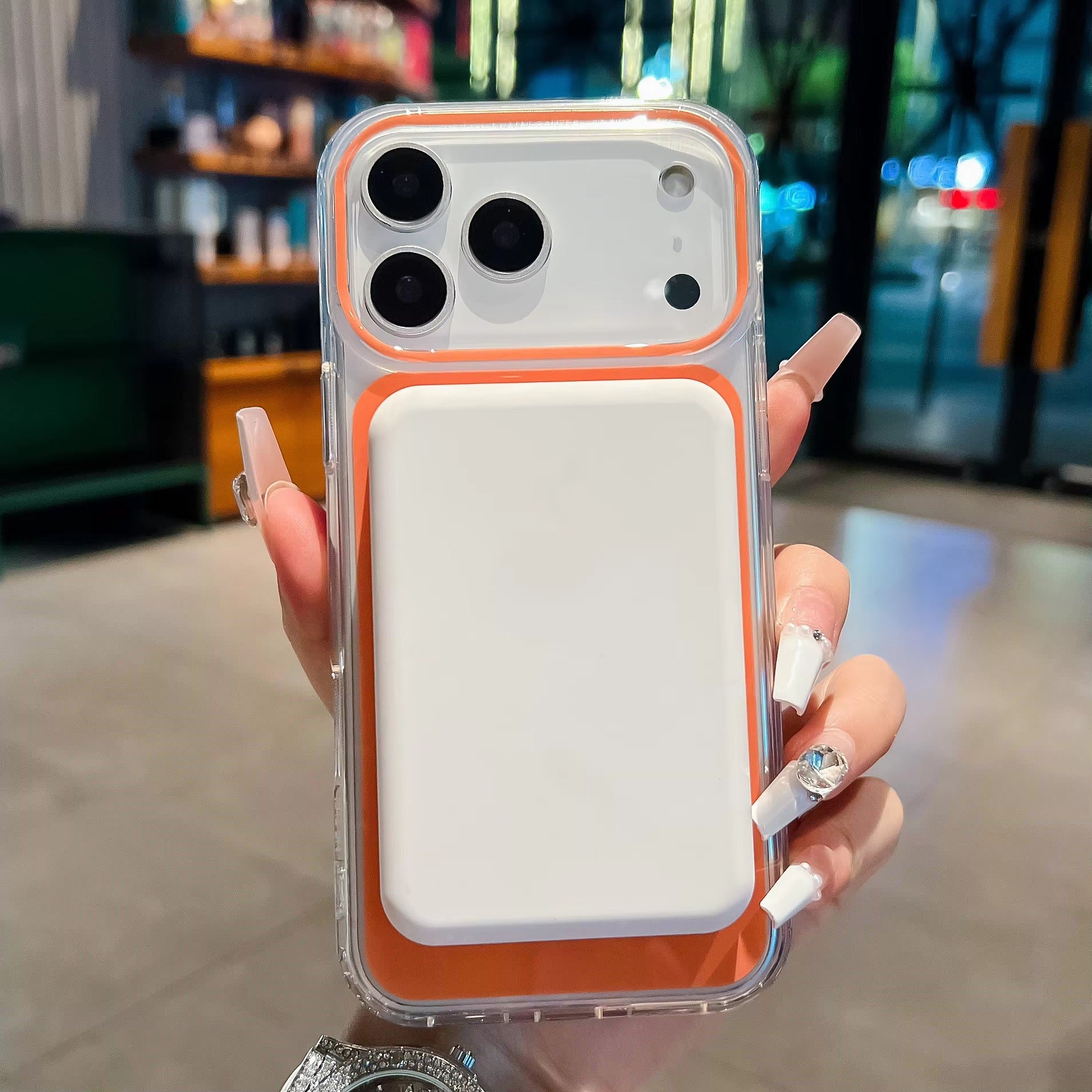 Luxury iPhone Case — Magnetic, Shockproof, Anti-Fingerprint, Anti-Slip Dustproof Back Cover with Color-Blocking Design, Airbag Protection and MagSafe Wireless Charging Support