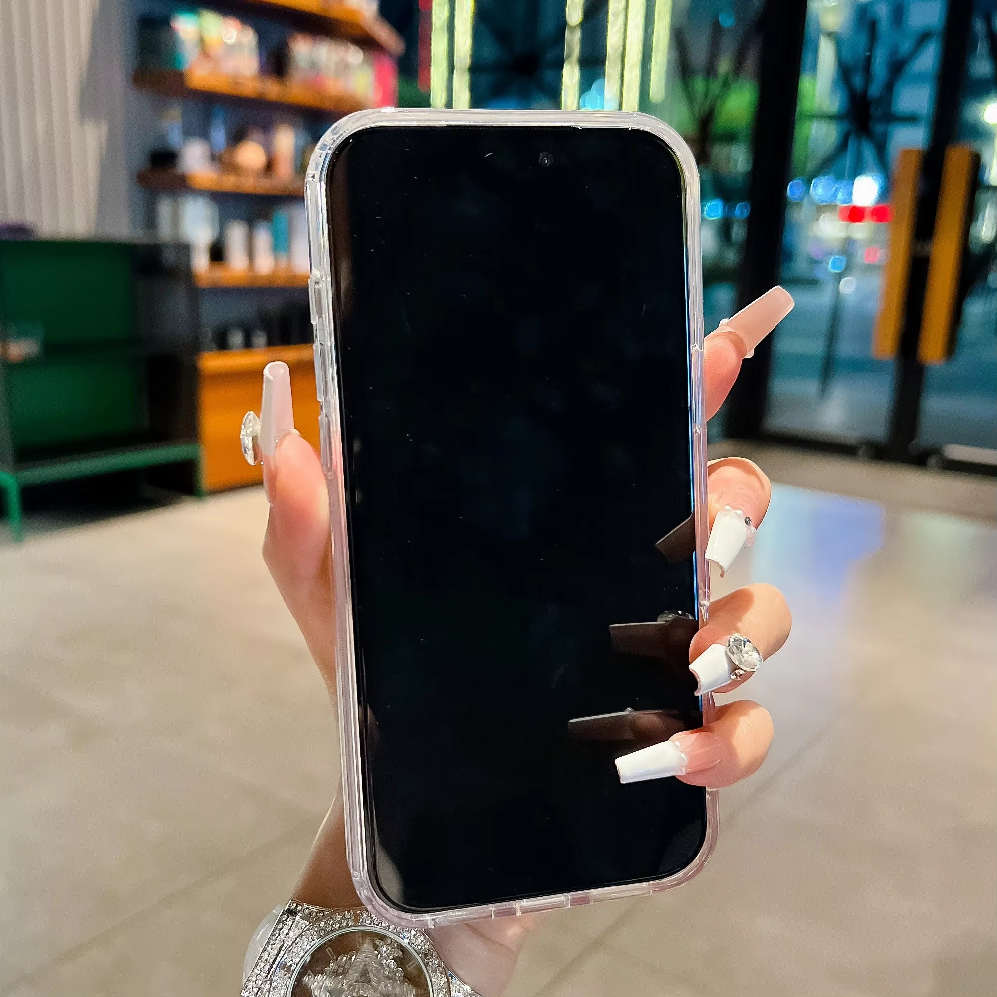 Luxury iPhone Case — Magnetic, Shockproof, Anti-Fingerprint, Anti-Slip Dustproof Back Cover with Color-Blocking Design, Airbag Protection and MagSafe Wireless Charging Support