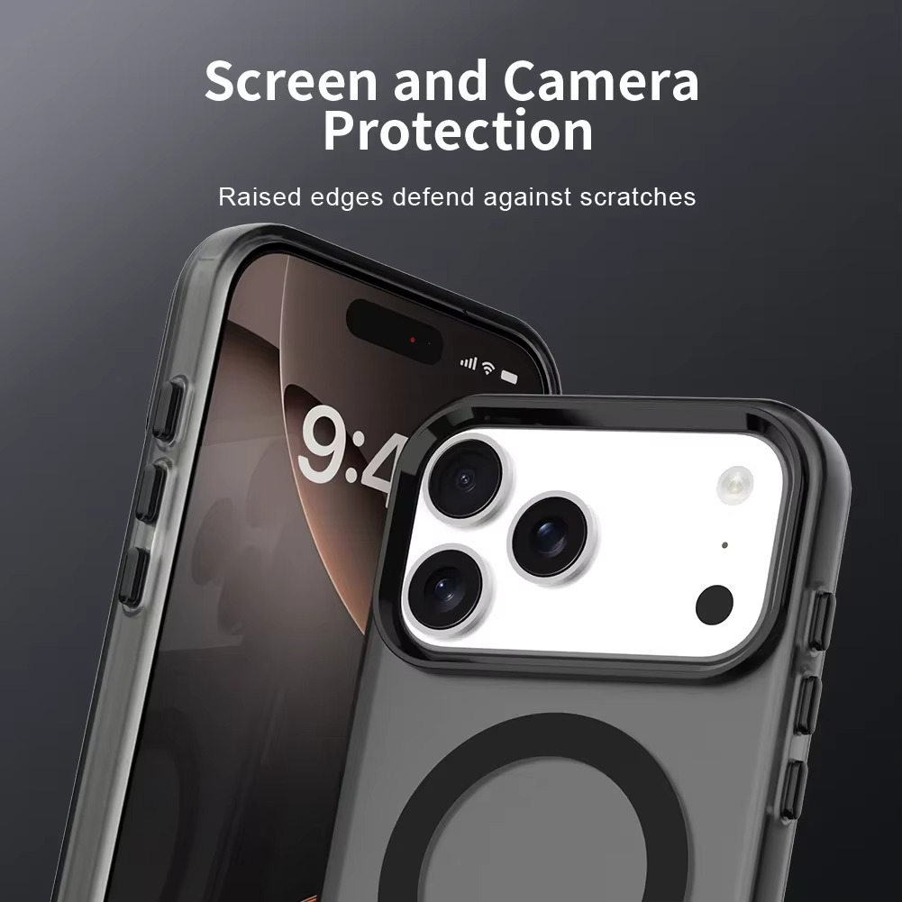 Luxury iPhone Case — Matte Candy Clear Magnetic Soft Cover with Shockproof Anti-Fingerprint Non-Slip Design & MagSafe Compatibility