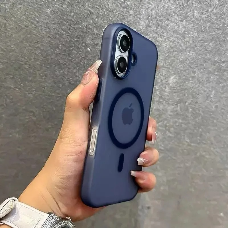 Luxury iPhone Case — Matte Candy Clear Magnetic Soft Cover with Shockproof Anti-Fingerprint Non-Slip Design & MagSafe Compatibility