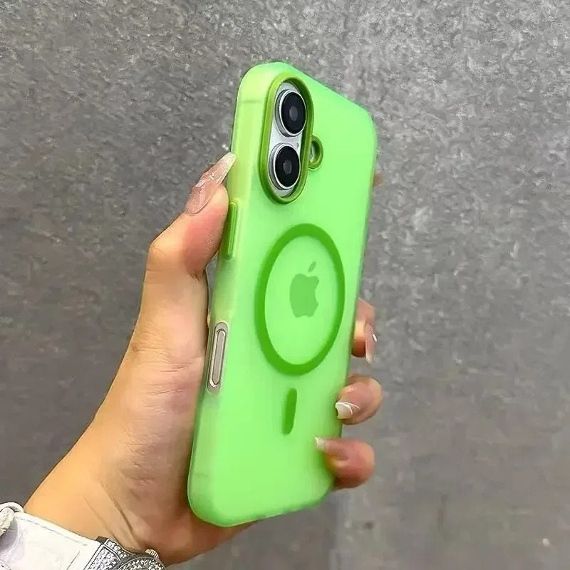 Luxury iPhone Case — Matte Candy Clear Magnetic Soft Cover with Shockproof Anti-Fingerprint Non-Slip Design & MagSafe Compatibility