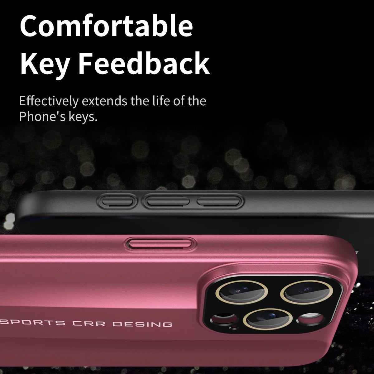 Luxury iPhone Case — Matte Leather Hard Shell Cover with Lens Protection, Anti-Fingerprint Anti-Scratch Lightweight Design & Non-Slip Half-Wrapped Finish