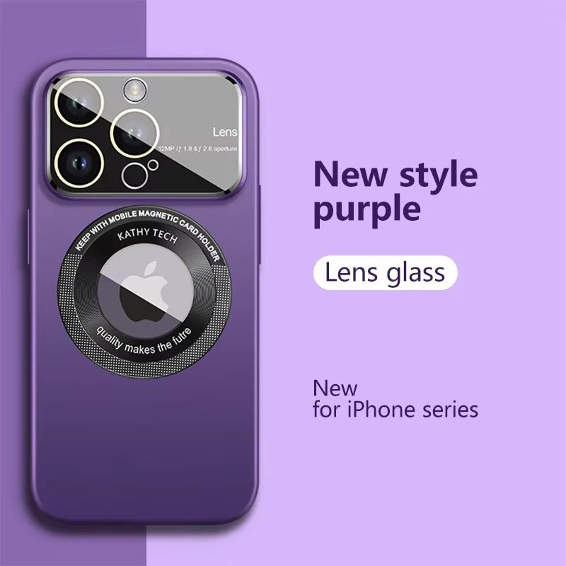 Luxury iPhone Case — Matte Magnetic MagSafe Wireless-Charging Cover with Lens Protection, Shockproof, Anti-Fingerprint, Anti-Scratch, Dustproof Full Coverage Design