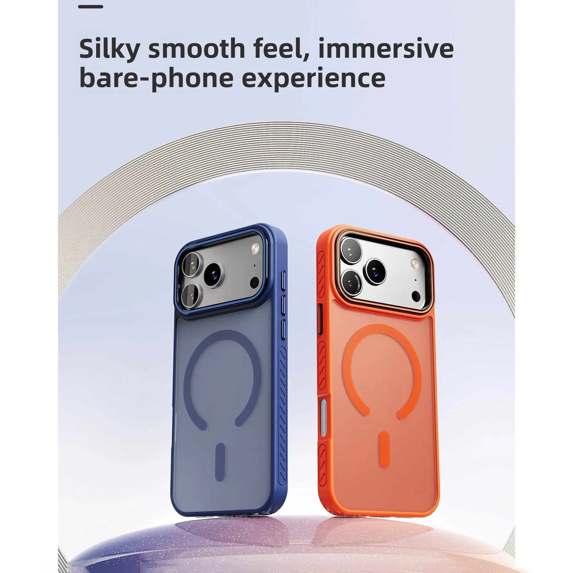 Luxury iPhone Case — Matte Transparent MagSafe Magnetic TPU+PC Shockproof Cover with Anti-Fingerprint Wireless-Charging Safe Design