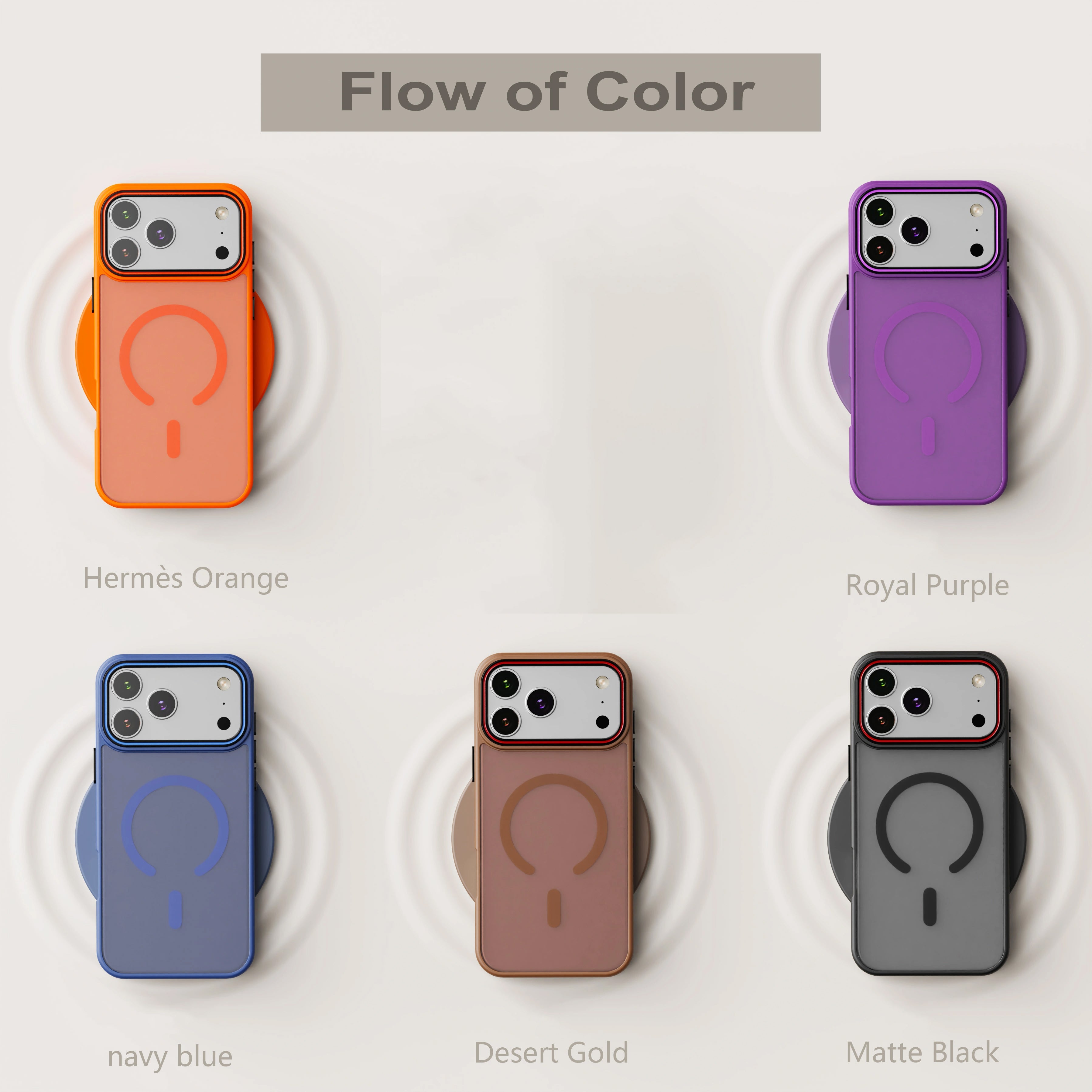 Luxury iPhone Case — Matte Transparent MagSafe Magnetic TPU+PC Shockproof Cover with Anti-Fingerprint Wireless-Charging Safe Design