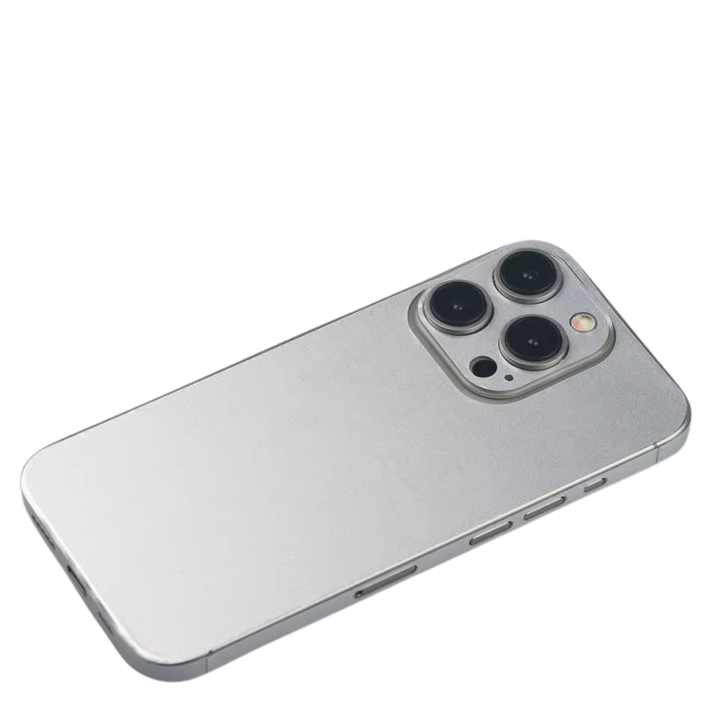 Luxury iPhone Case — Matte Wire-Drawing Back Film, Hydrogel Skin Protector Sticker with Slim Decal Wrap Design