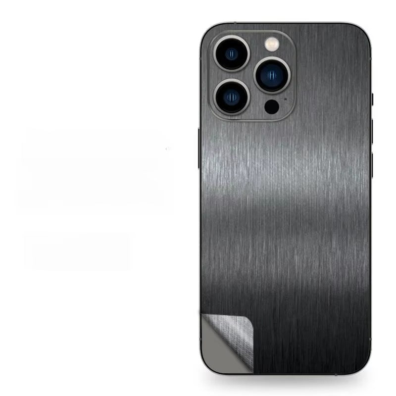 Luxury iPhone Case — Matte Wire-Drawing Back Film, Hydrogel Skin Protector Sticker with Slim Decal Wrap Design