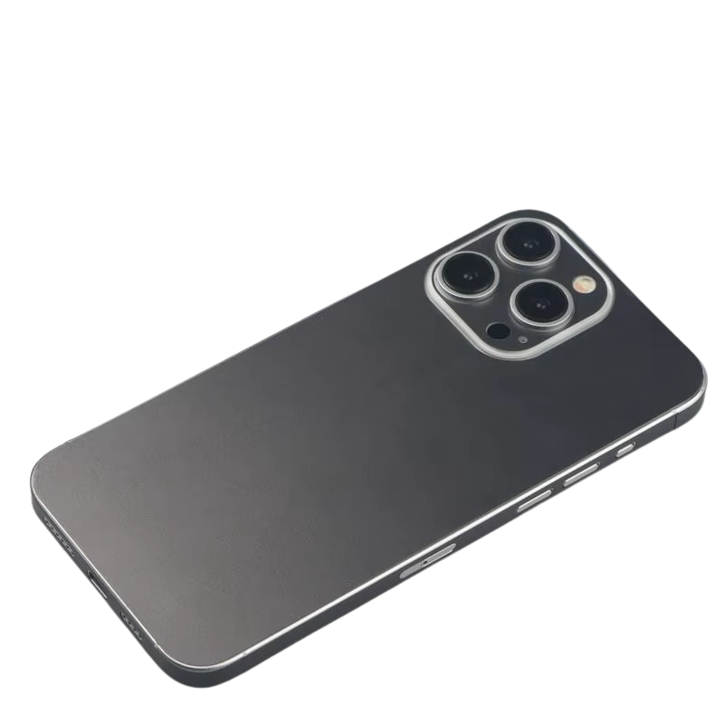 Luxury iPhone Case — Matte Wire-Drawing Back Film, Hydrogel Skin Protector Sticker with Slim Decal Wrap Design