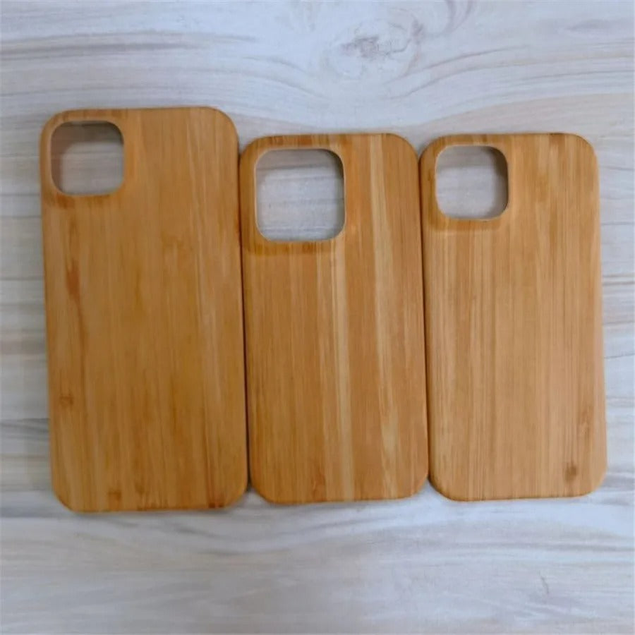 Luxury iPhone Case — Premium Walnut, Cherry, Rosewood or Bamboo Wooden Back Cover with Dustproof Half-Wrapped Protection and Natural Craftsmanship