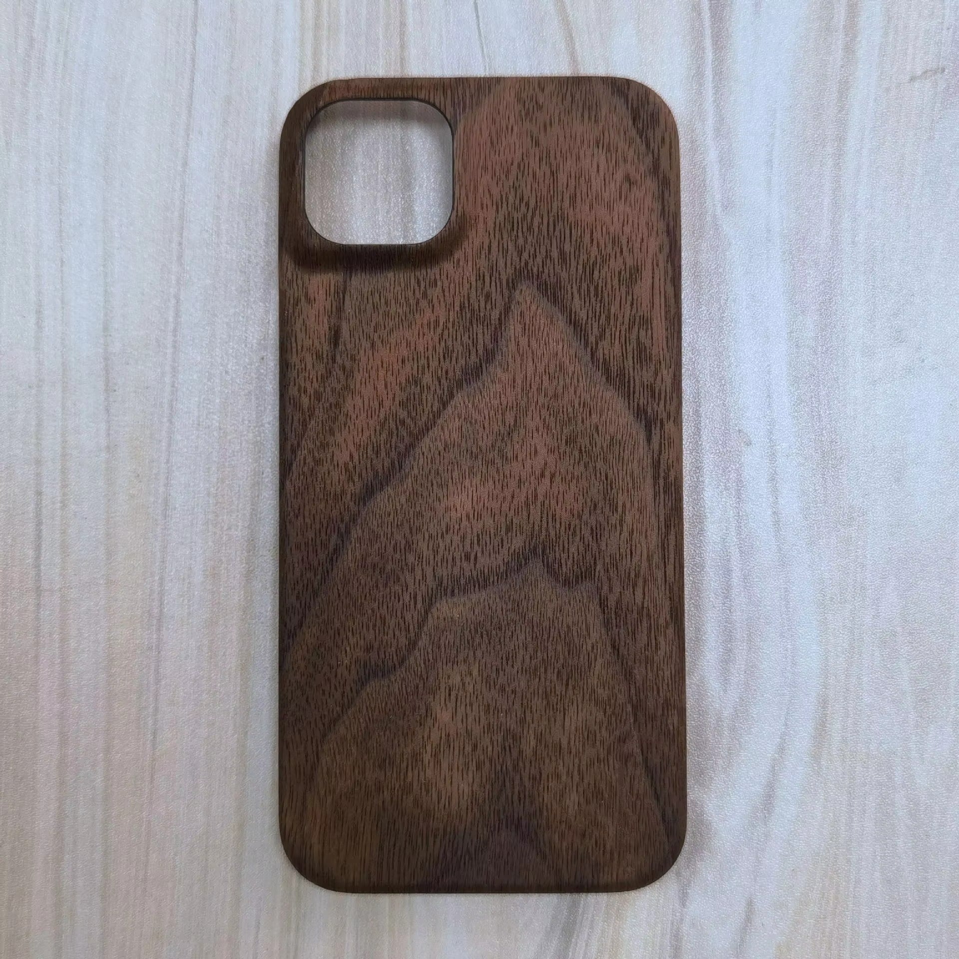 Luxury iPhone Case — Premium Walnut, Cherry, Rosewood or Bamboo Wooden Back Cover with Dustproof Half-Wrapped Protection and Natural Craftsmanship
