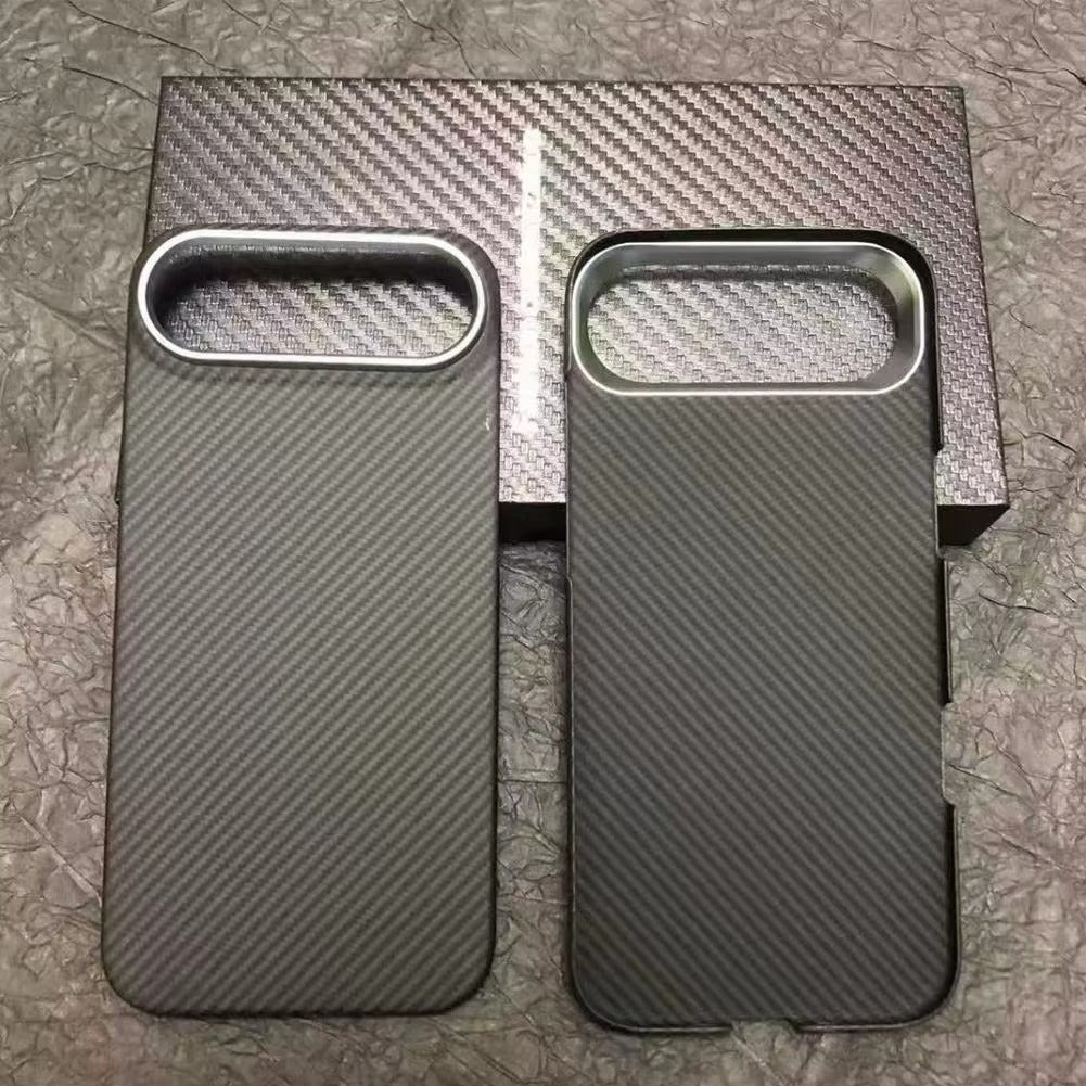 Luxury iPhone Case — Real Aramid Carbon Fiber MagSafe Cover with Shockproof Protection, Anti-Fingerprint Anti-Scratch Lightweight Design