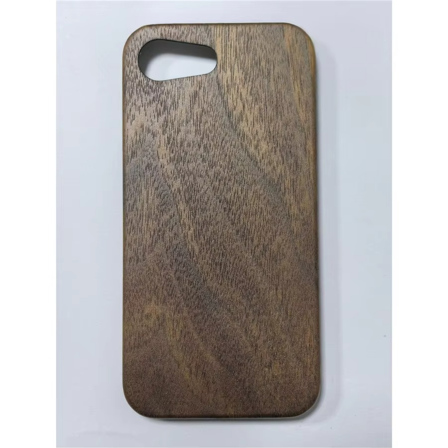 Luxury iPhone Case — Real Walnut, Ebony, Bamboo & Rosewood Wooden Back Cover with Dustproof Half-Wrapped Hard Protection