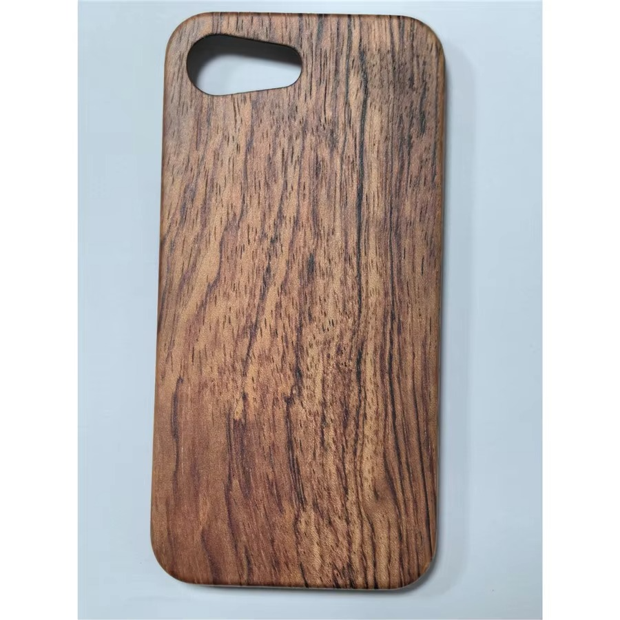 Luxury iPhone Case — Real Walnut, Ebony, Bamboo & Rosewood Wooden Back Cover with Dustproof Half-Wrapped Hard Protection