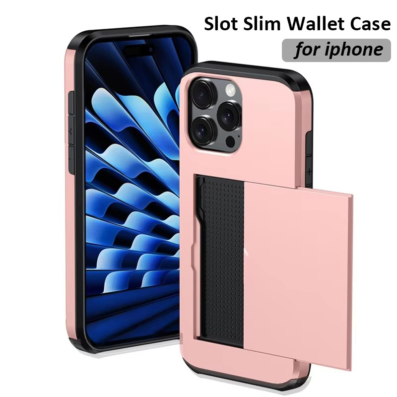 Luxury iPhone Case — Shockproof Flip Wallet Cover with Card Holder, Built-In Stand and Anti-Fingerprint Scratch-Resistant Design