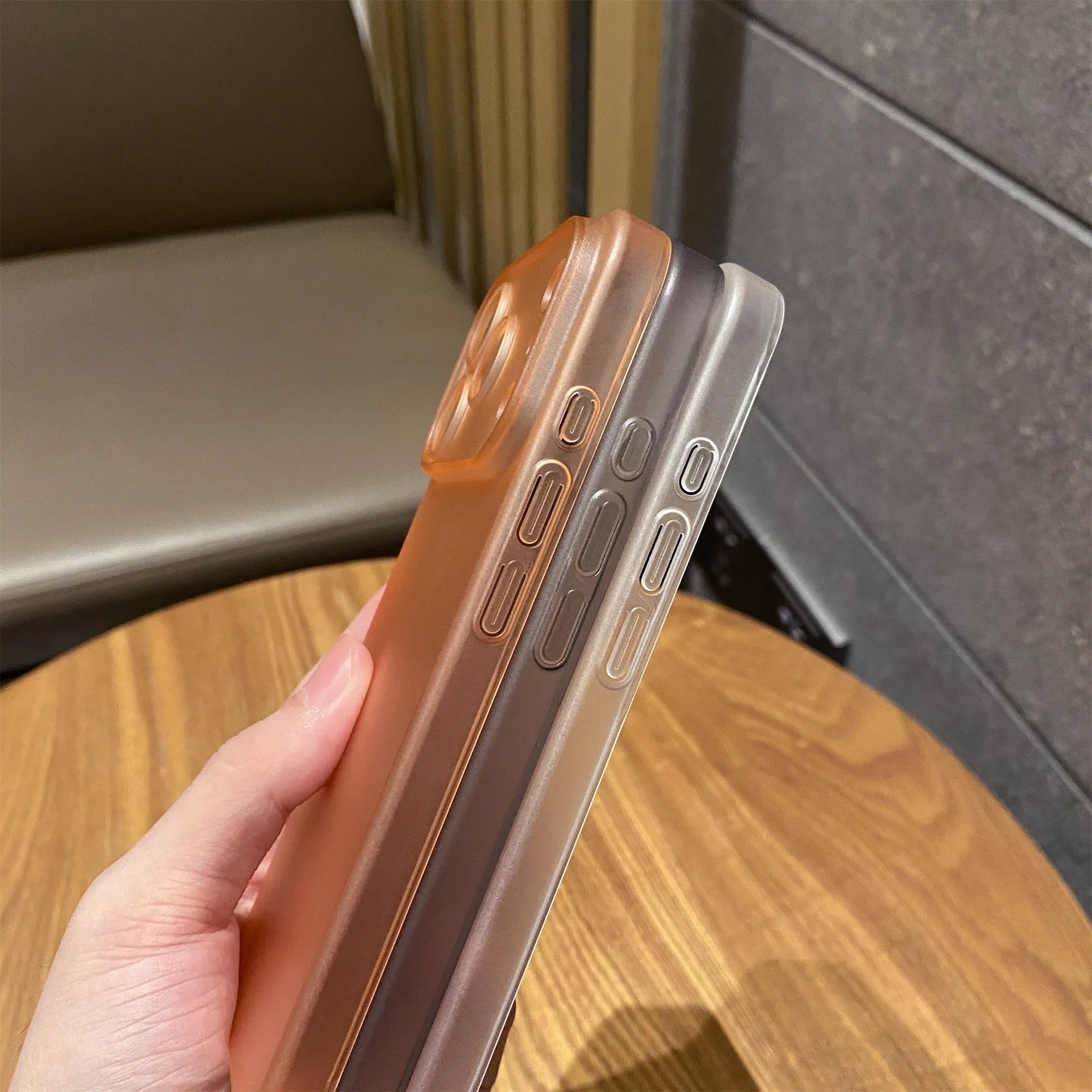 Luxury iPhone Case — Shockproof, Matte Anti-Glare Translucent Full-Coverage Armor Cover with Ultra-Thin Frosted Slim Protection Design