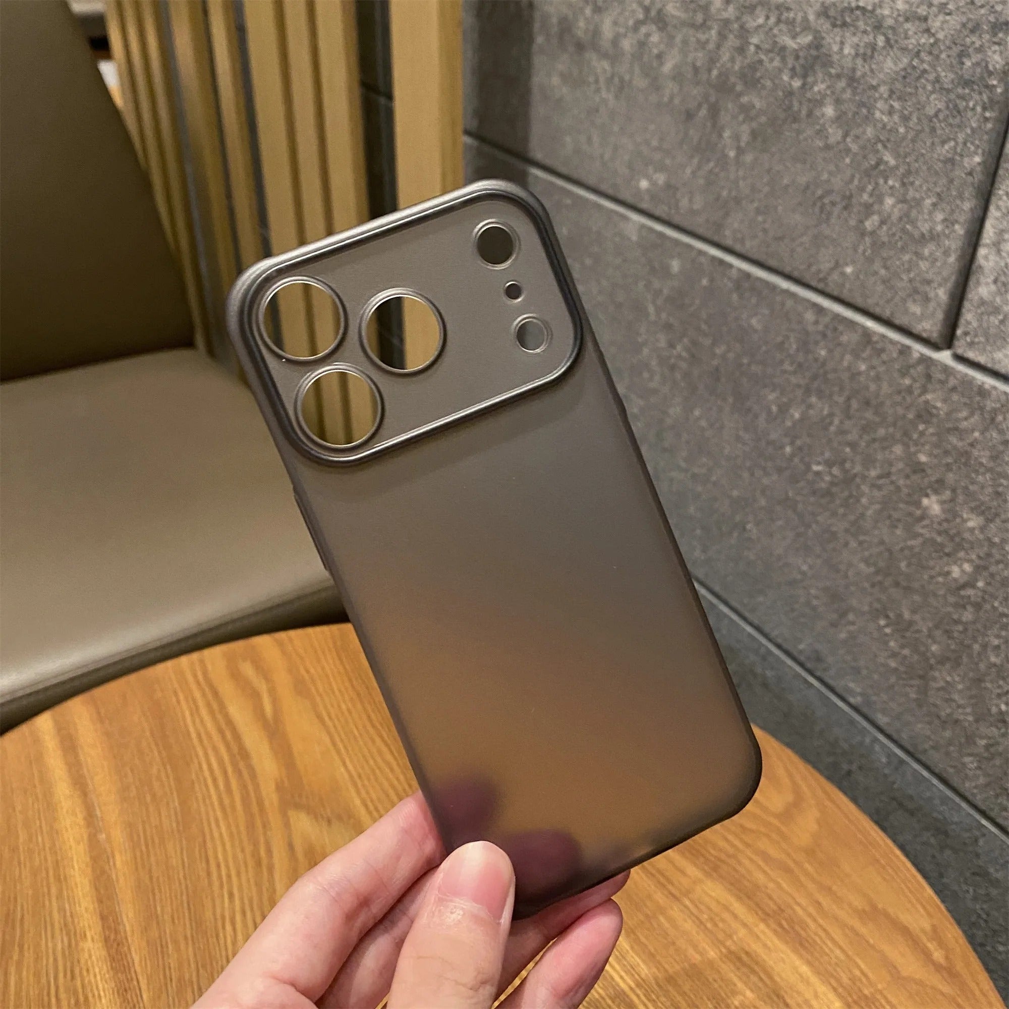 Luxury iPhone Case — Shockproof, Matte Anti-Glare Translucent Full-Coverage Armor Cover with Ultra-Thin Frosted Slim Protection Design