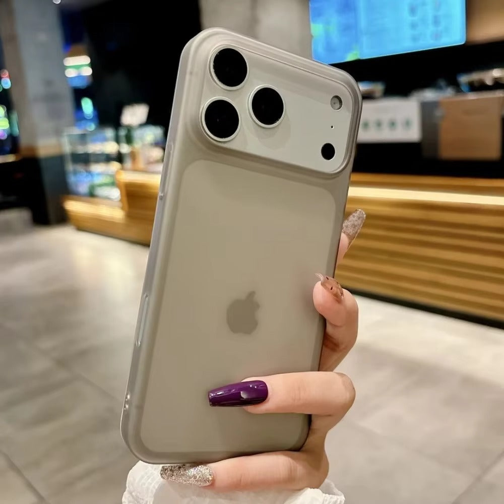 Luxury iPhone Case — Shockproof, Matte Anti-Glare Translucent Full-Coverage Armor Cover with Ultra-Thin Frosted Slim Protection Design