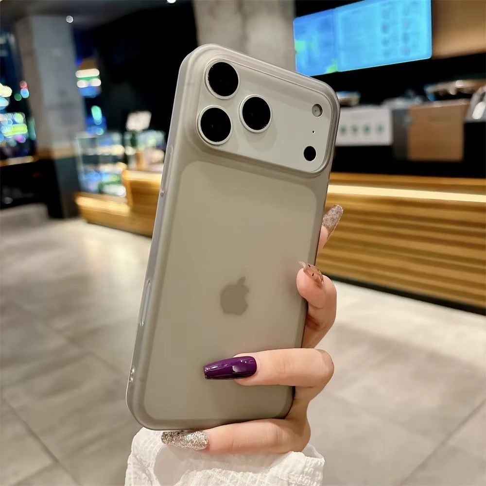 Luxury iPhone Case — Shockproof, Matte Anti-Glare Translucent Full-Coverage Armor Cover with Ultra-Thin Frosted Slim Protection Design