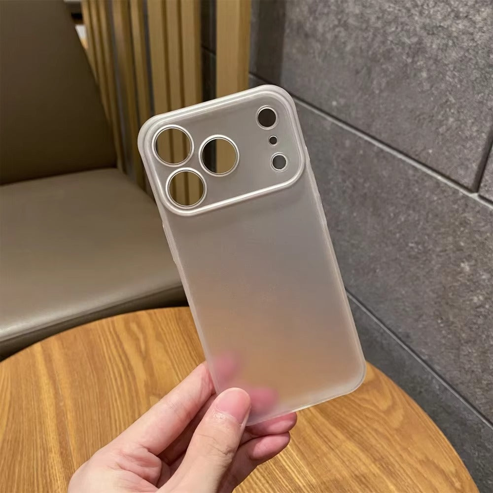 Luxury iPhone Case — Shockproof, Matte Anti-Glare Translucent Full-Coverage Armor Cover with Ultra-Thin Frosted Slim Protection Design