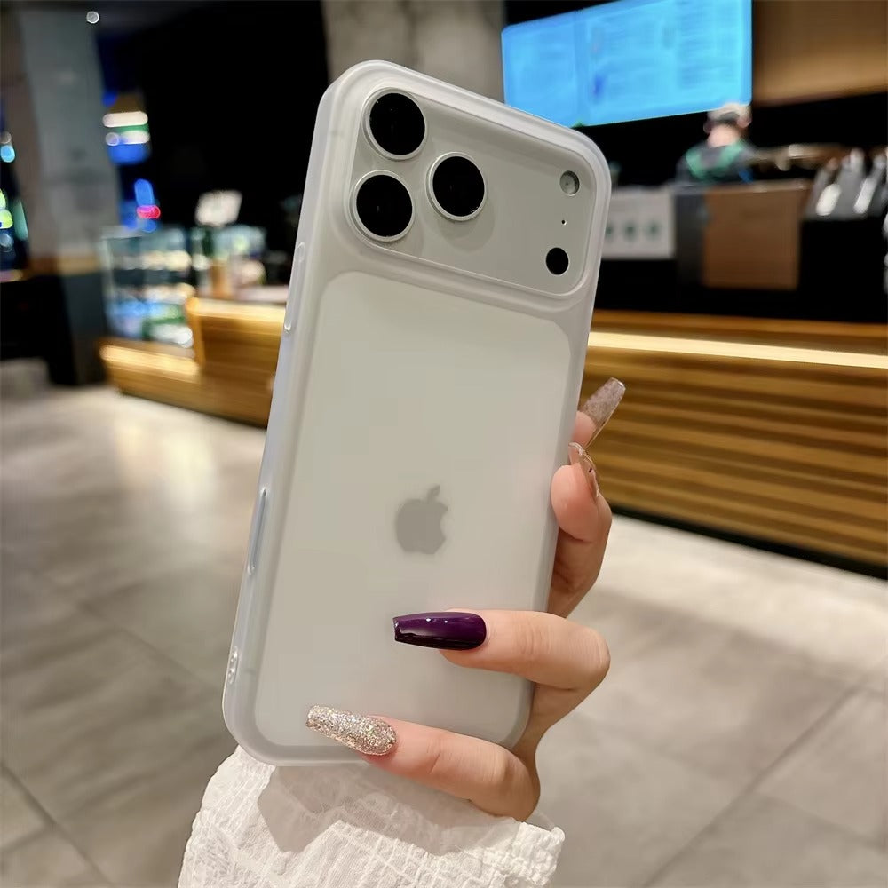 Luxury iPhone Case — Shockproof, Matte Anti-Glare Translucent Full-Coverage Armor Cover with Ultra-Thin Frosted Slim Protection Design