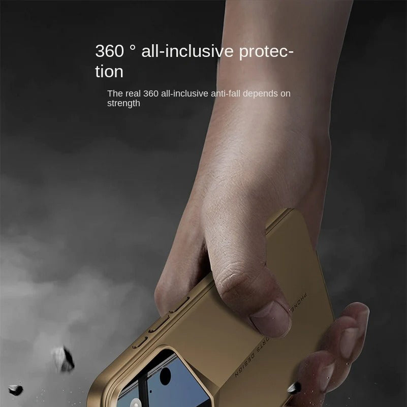 Luxury iPhone Case — Slim Matte Full-Coverage Hard PC Cover with Fine-Hole Lens Protection, Shockproof Anti-Fingerprint Lightweight Tough Design