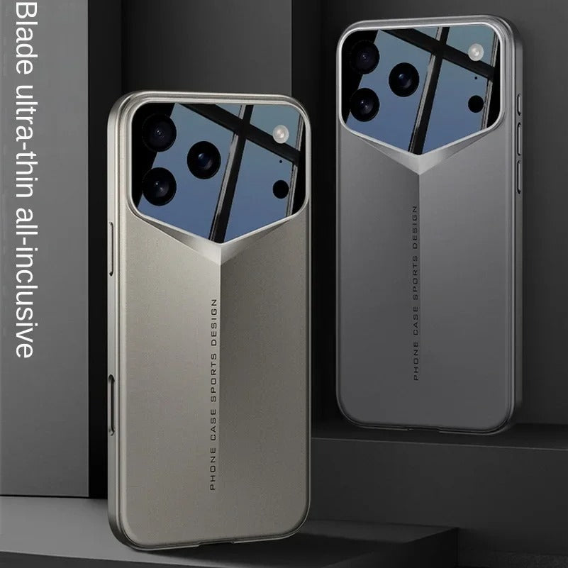 Luxury iPhone Case — Slim Matte Full-Coverage Hard PC Cover with Fine-Hole Lens Protection, Shockproof Anti-Fingerprint Lightweight Tough Design