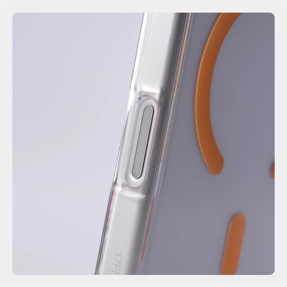 Luxury iPhone Case — Transparent Magnetic Shockproof Cover with Glass Lens Protector, Built-In Stand Holder & Full-Coverage Non-Slip Design