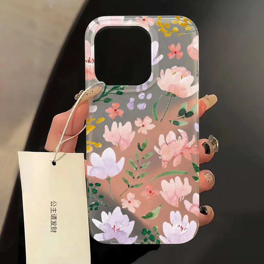 Luxury iPhone Case — Transparent Matte Full Coverage, Shockproof Soft Silicone Bumper, Anti-Fingerprint, Anti-Scratch, Dustproof, Non-Slip Cover