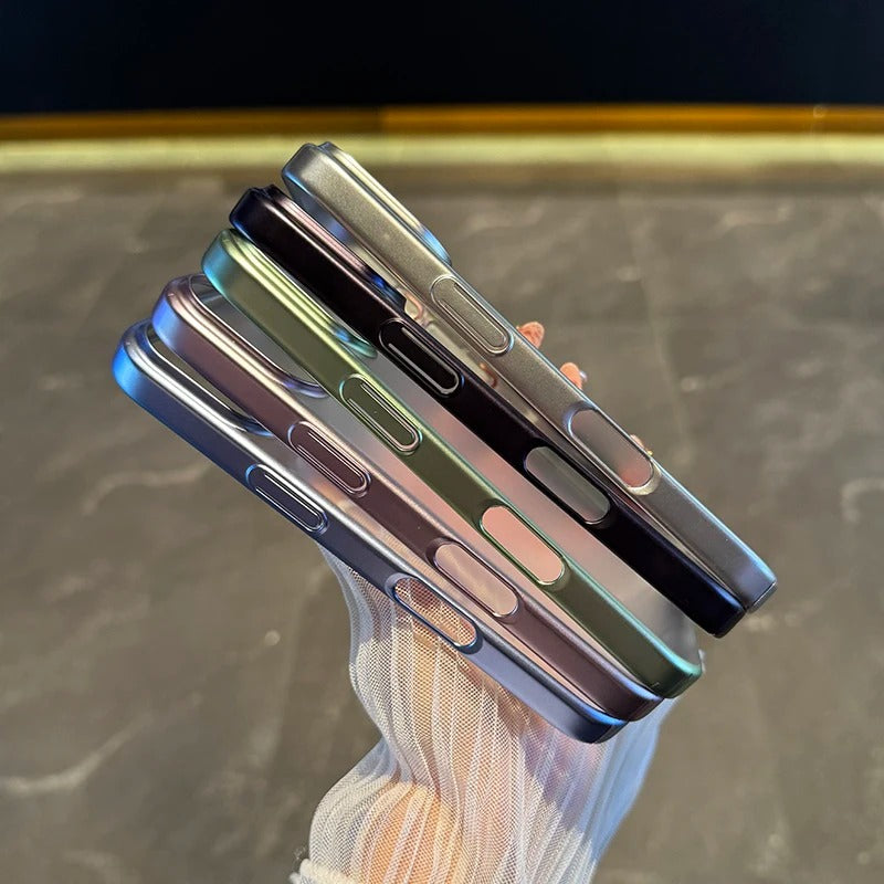 Luxury iPhone Case — UV Matte Transparent Hard PC Cover with Shockproof Protection, Anti-Fingerprint Anti-Scratch Dustproof Lightweight Design