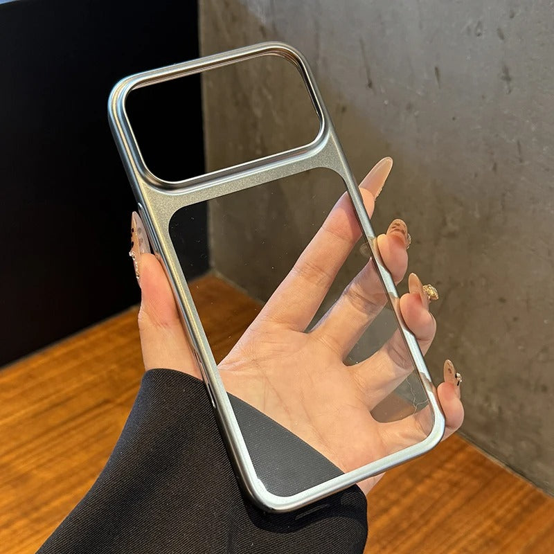 Luxury iPhone Case — UV Matte Transparent Hard PC Cover with Shockproof Protection, Anti-Fingerprint Anti-Scratch Dustproof Lightweight Design