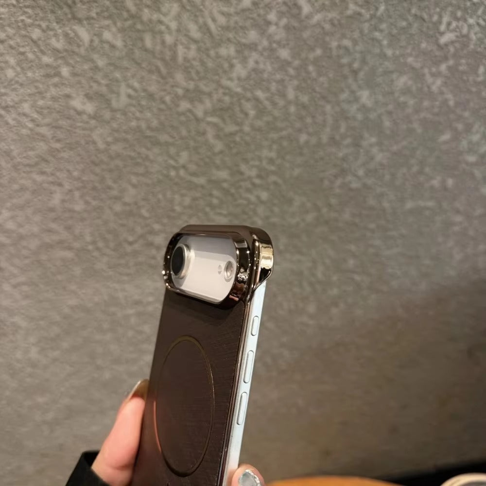 Luxury iPhone Case — Ultra-Slim Plating Frameless Gold-Wire Magnetic Cover with Shockproof Design and MagSafe Wireless-Charging Protection