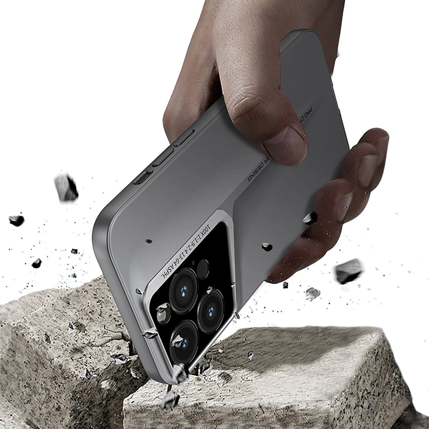 Luxury iPhone Case — Ultra-Thin Blade Titanium-Style Cover with Shockproof Lens Protection, Lightweight Non-Slip Design & Skin-Safe Fashion Finish