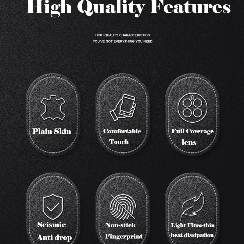 Luxury iPhone Case — Ultra-Thin Leather Soft Back Cover with Shockproof Anti-Fingerprint Non-Slip Plain Design