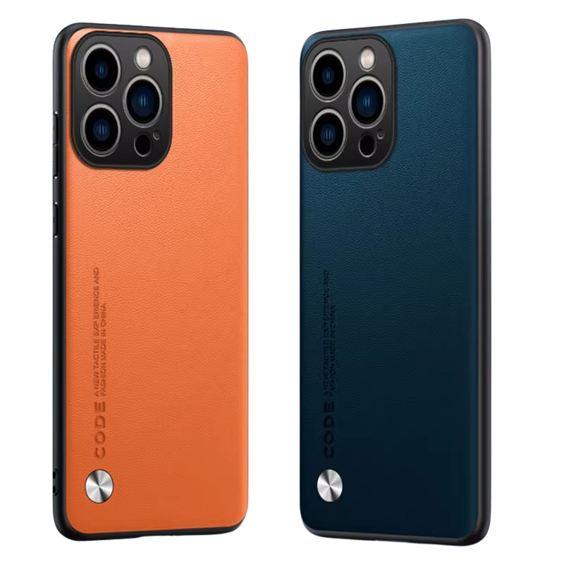 Luxury iPhone Case — Ultra-Thin Leather Soft Back Cover with Shockproof Anti-Fingerprint Non-Slip Plain Design