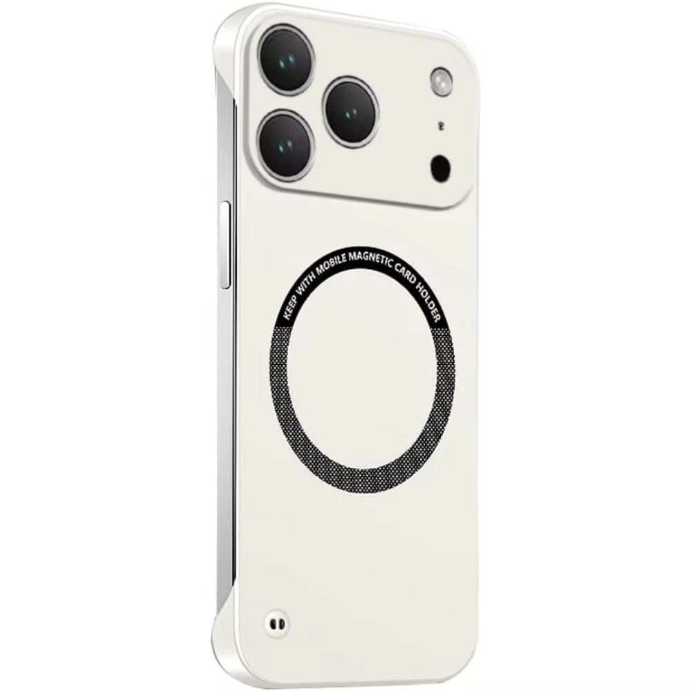 Luxury iPhone Case — Ultra-Thin Magnetic Frameless Matte Back Cover with Shockproof Slim PC Design and Full MagSafe Wireless Charging Support