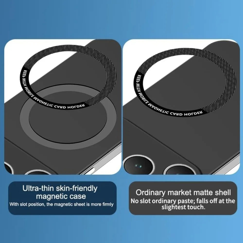 Luxury iPhone Case — Ultra-Thin Magnetic Frameless Matte Back Cover with Shockproof Slim PC Design and Full MagSafe Wireless Charging Support