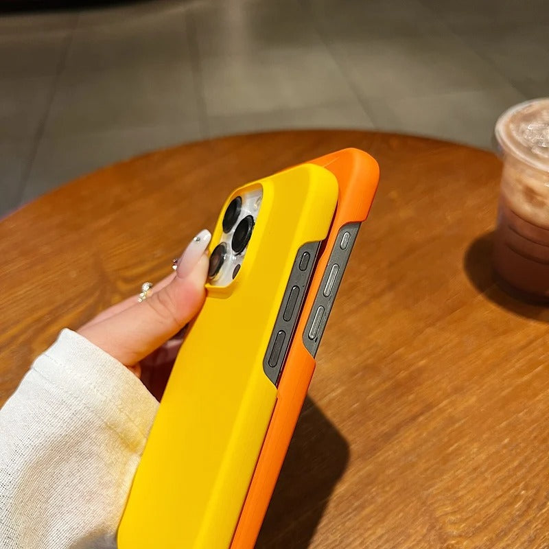 Luxury iPhone Case — Ultra-Thin, Anti-Fingerprint, Anti-Scratch, Dustproof, Lightweight Matte Hard PC Back Cover with Non-Slip Solid-Color Half-Wrapped Design