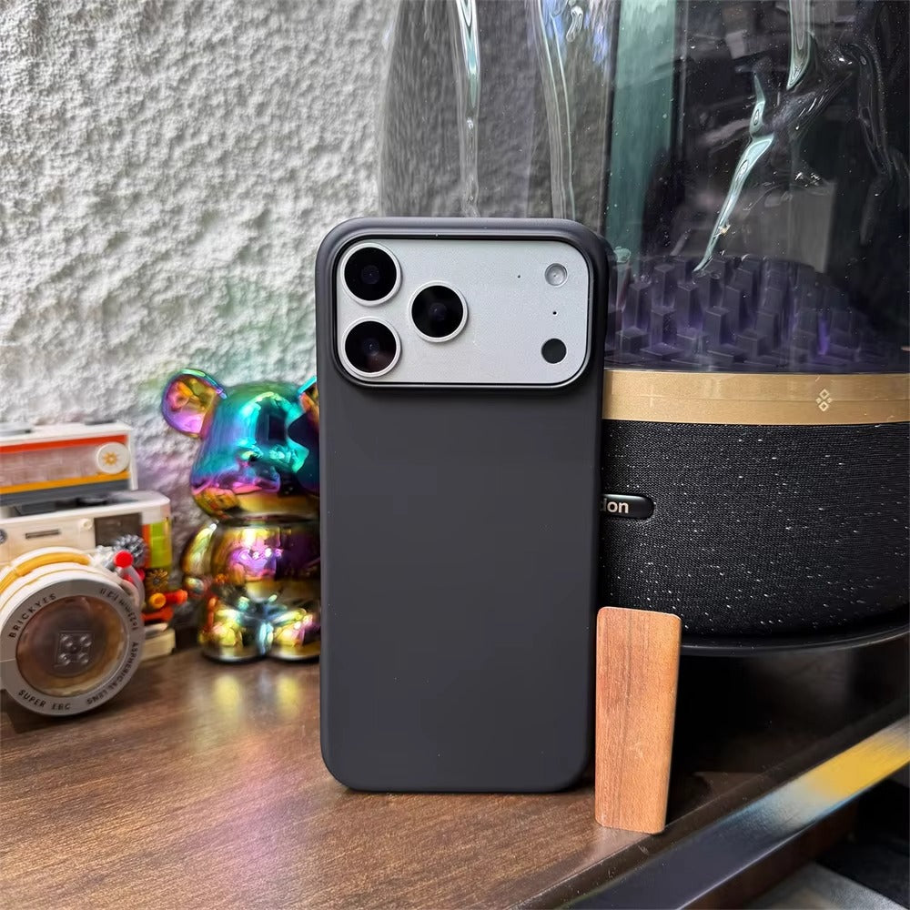 Luxury iPhone Case — Ultra-Thin, Anti-Fingerprint, Anti-Scratch, Lightweight Matte Anti-Glare Translucent Hard PC Half-Wrapped Tough Cover