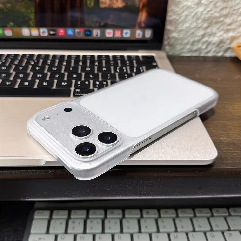 Luxury iPhone Case — Ultra-Thin, Anti-Fingerprint, Anti-Scratch, Lightweight Matte Anti-Glare Translucent Hard PC Half-Wrapped Tough Cover