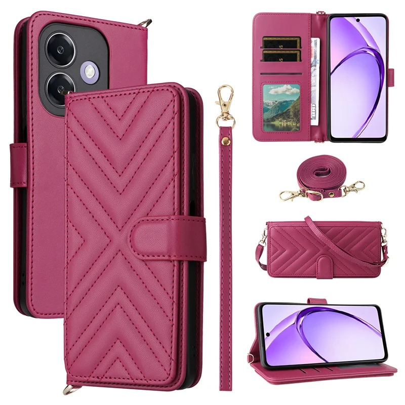 Luxury iPhone Flip Wallet Case — Leather Cover with Card Holder, Shockproof Protective Design, Stylish Full Body Phone Case with Added Functionality